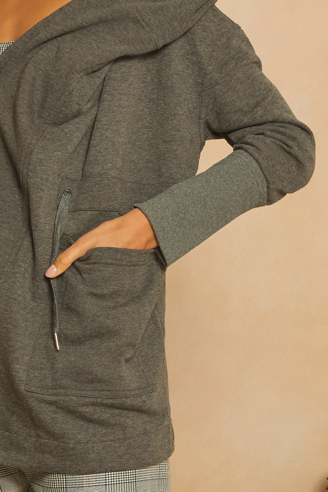 Run Into Flowers Jacket Grey-Seaa Fashion