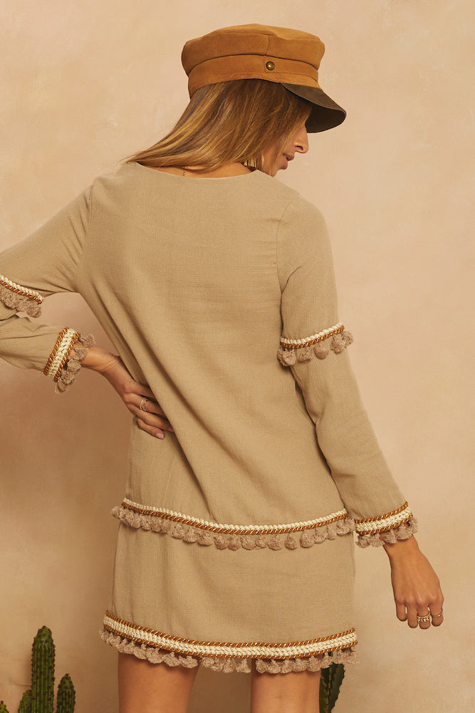 What The Future Holds Dress Mocha-Seaa Fashion