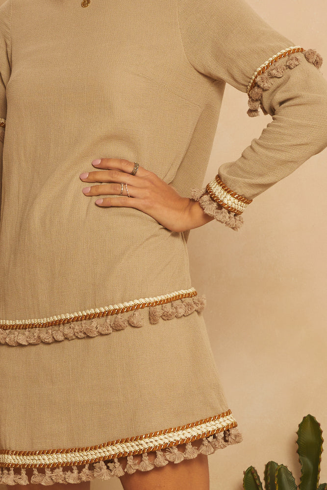 What The Future Holds Dress Mocha-Seaa Fashion