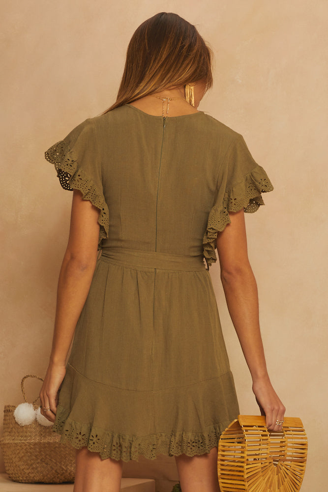 New Hampshire Dress Khaki-Seaa Fashion