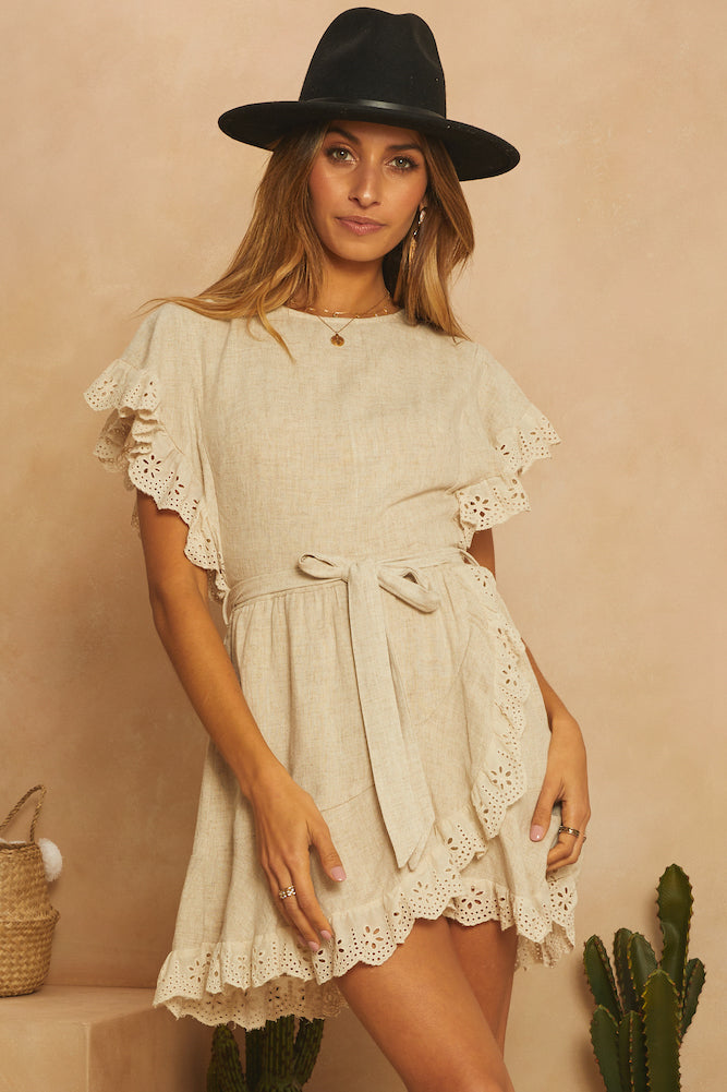 New Hampshire Dress Beige-Seaa Fashion