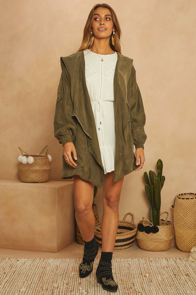 Every Open Eye Jacket Green-Seaa Fashion