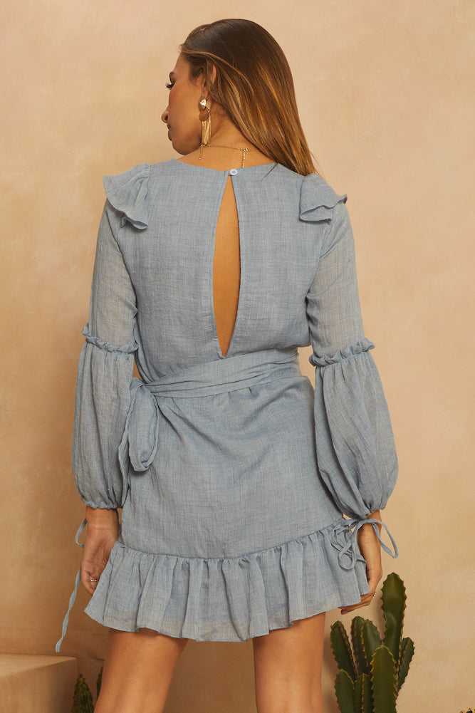 A Change Of Heart Dress Denim-Seaa Fashion