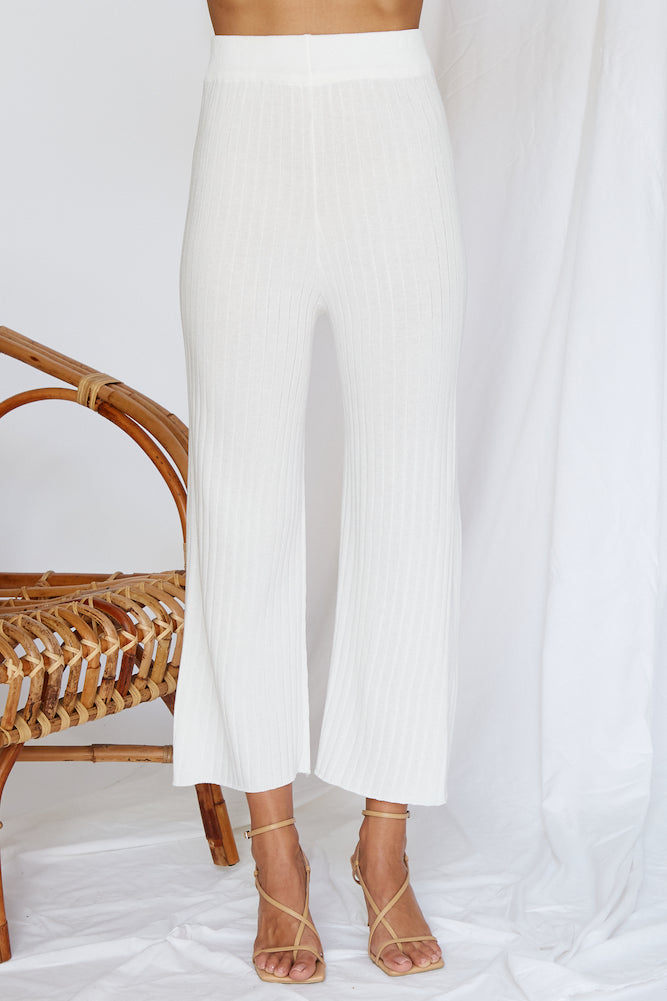 Orlando Ribbed Knit Set White-Seaa Fashion