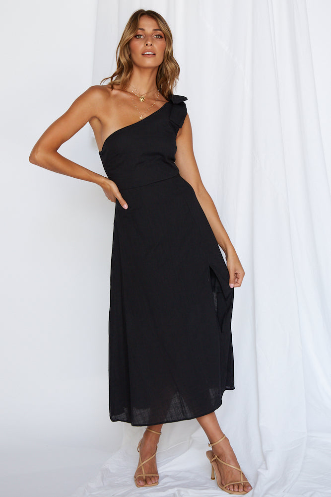 Carla Midi Dress Black-Seaa Fashion