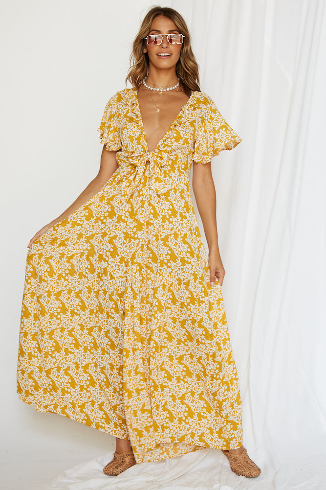 Night Blues Jumpsuit Mustard-Seaa Fashion