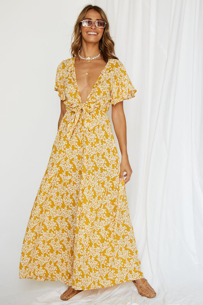 Night Blues Jumpsuit Mustard-Seaa Fashion