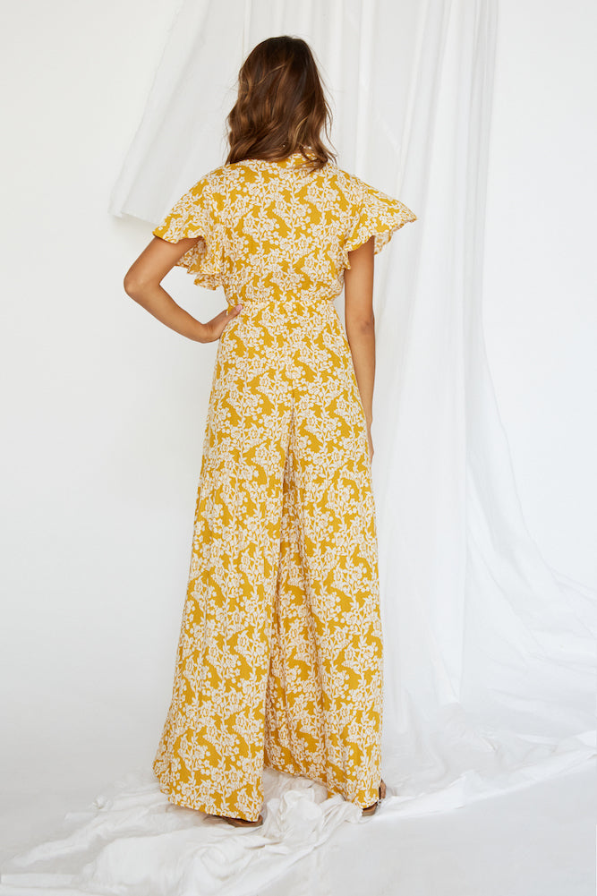 Night Blues Jumpsuit Mustard-Seaa Fashion