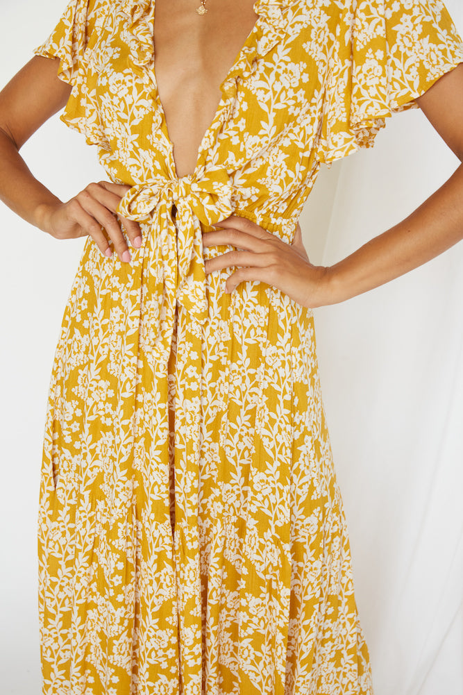 Night Blues Jumpsuit Mustard-Seaa Fashion