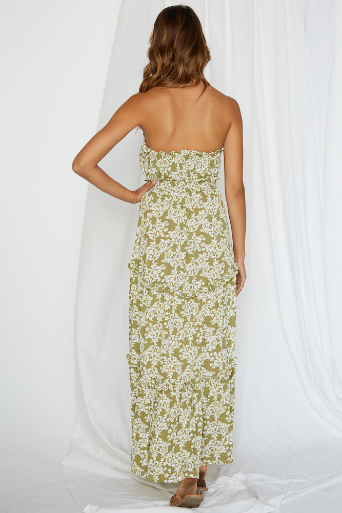 Atlas Maxi Dress Olive-Seaa Fashion