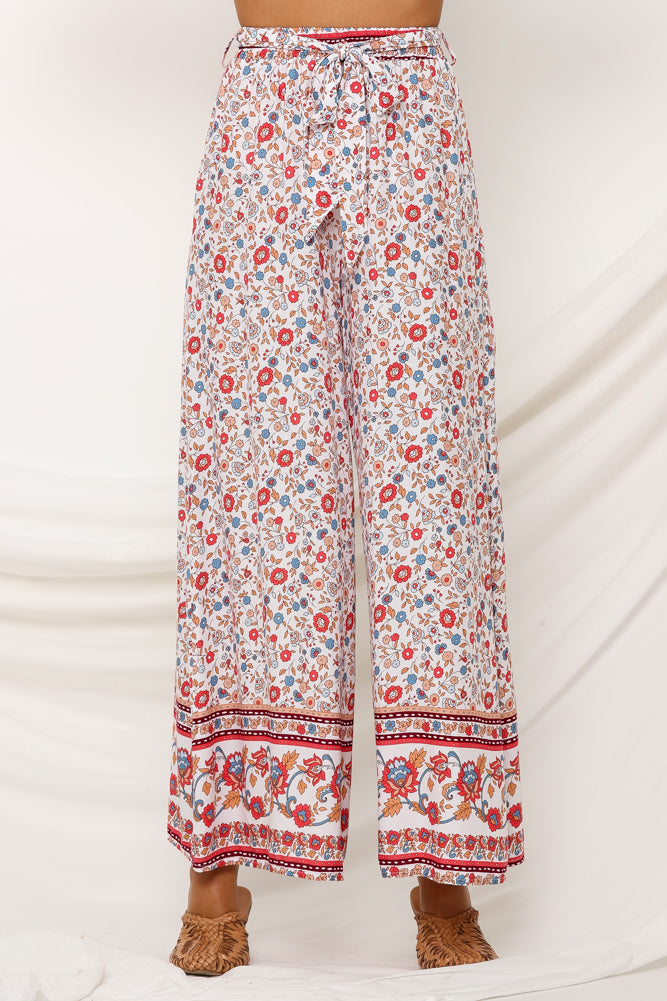 Addicted To Joy Pants Red-Seaa Fashion