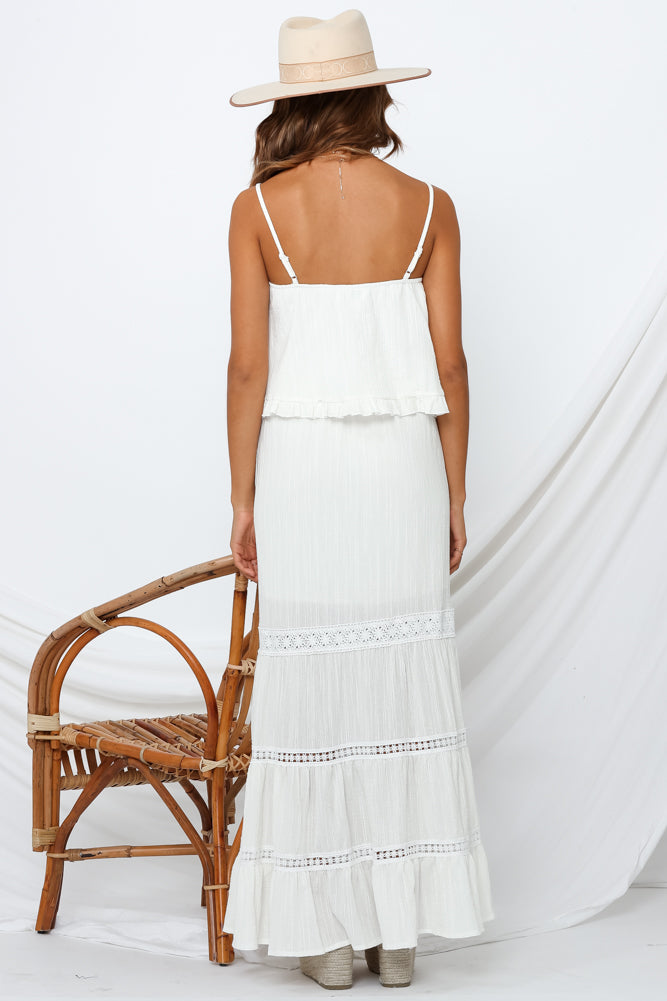 Island Sun Maxi Skirt White-Seaa Fashion