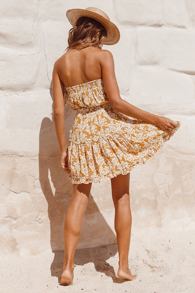 Run Away Dress Mustard-Seaa Fashion