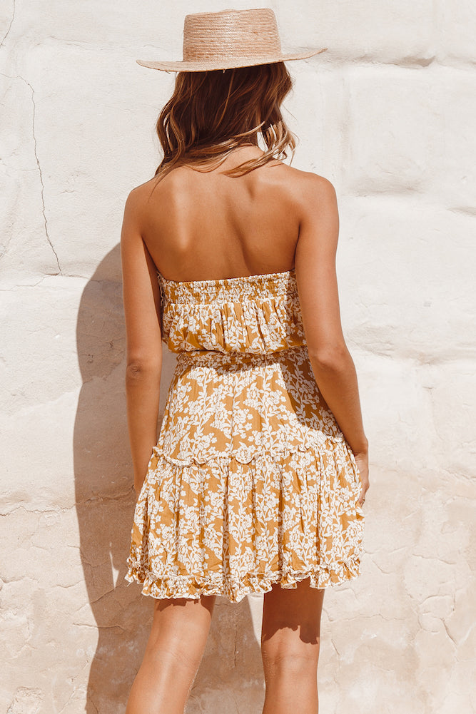 Run Away Dress Mustard-Seaa Fashion