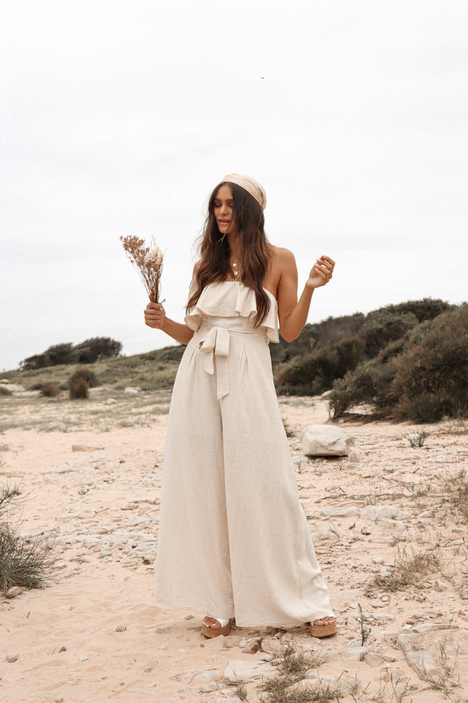 Night Habit Jumpsuit Natural-Seaa Fashion