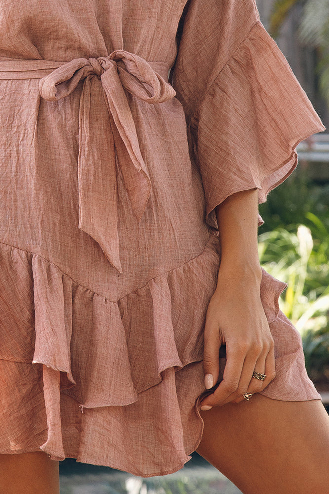 What The Sea Wants Dress Sandalwood-Seaa Fashion