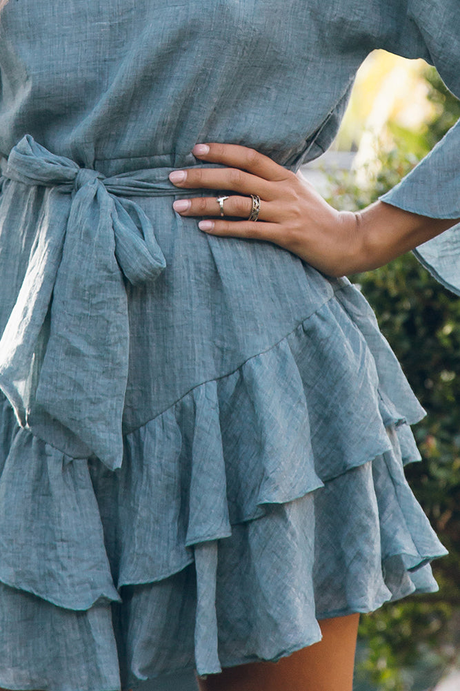 What The Sea Wants Dress Denim Blue-Seaa Fashion