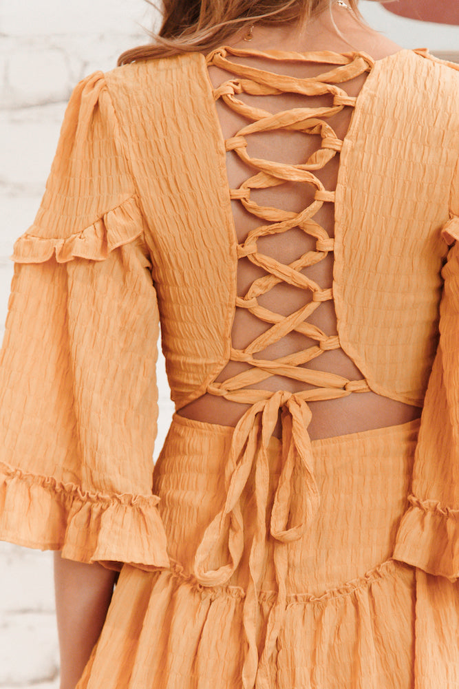 Paradise Cove Dress Mustard-Seaa Fashion