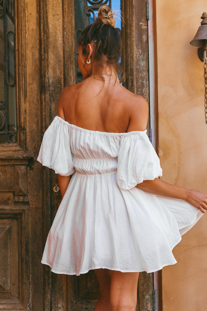 Berry Hearts Dress White-Seaa Fashion