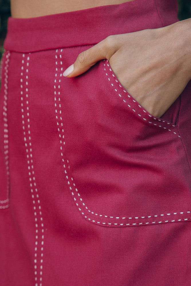 Genesis Skirt Red-Seaa Fashion