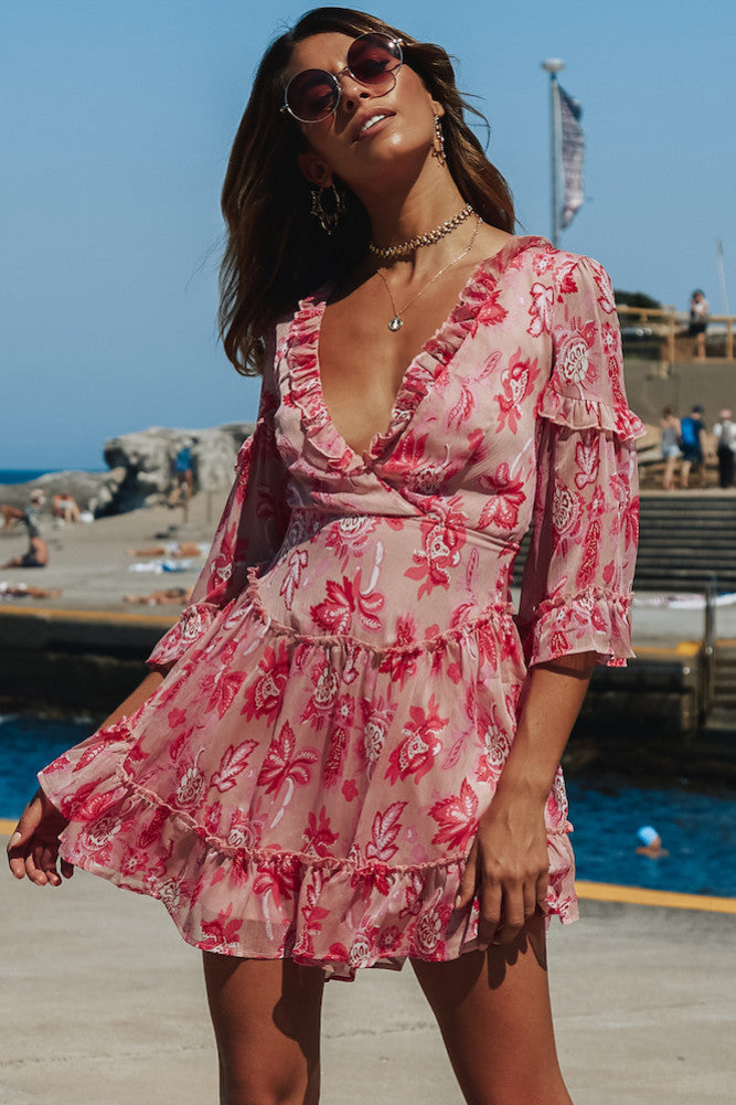 Azealia Dress Pink-Seaa Fashion