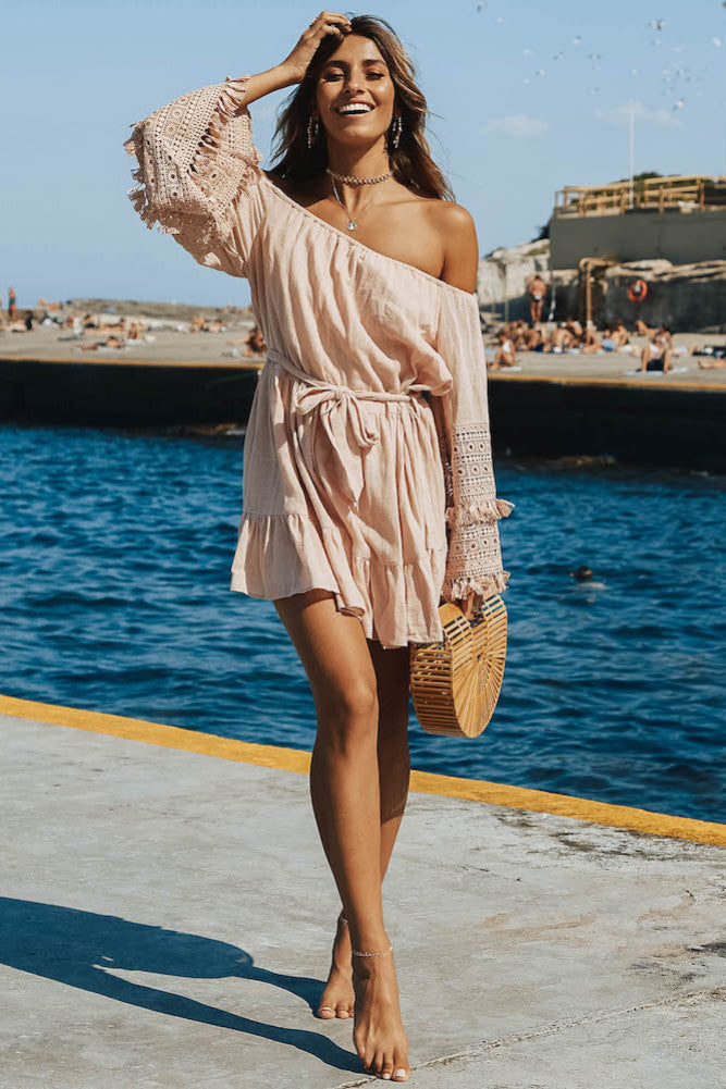 Where The Skies Are Blue Dress Mocha-Seaa Fashion