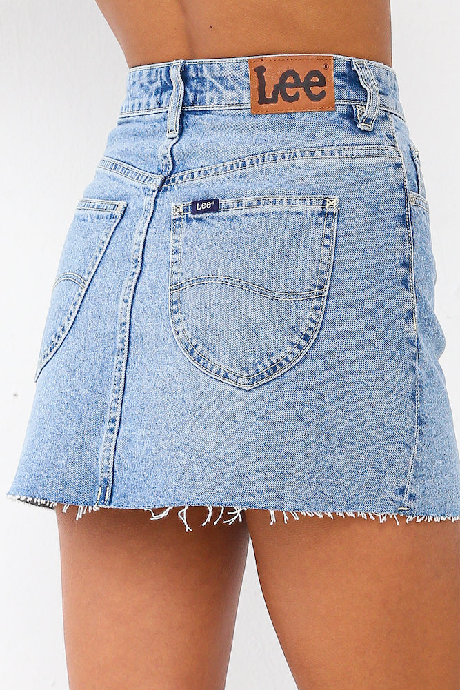 LEE Lola Skirt Blue-Seaa Fashion