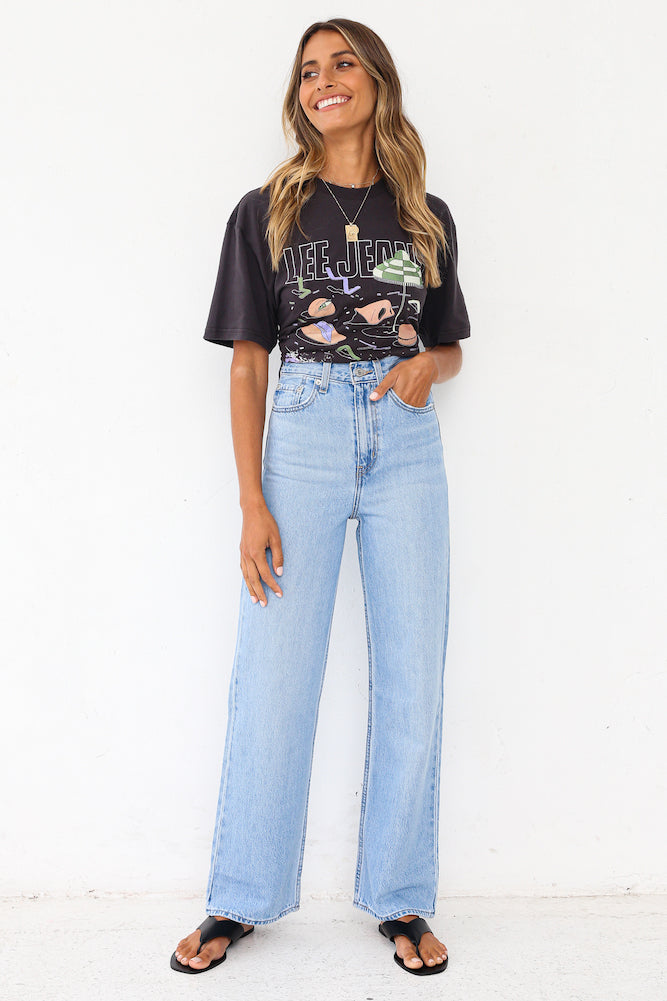 LEE Beached As Baggy Crop Tee-Seaa Fashion