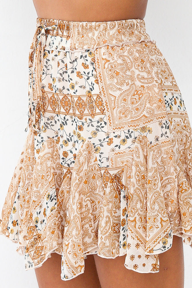 Carea Skirt Brown-Seaa Fashion