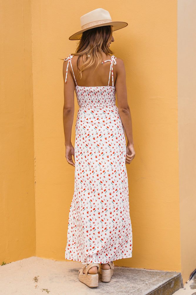 Western Sky Maxi Dress White-Seaa Fashion