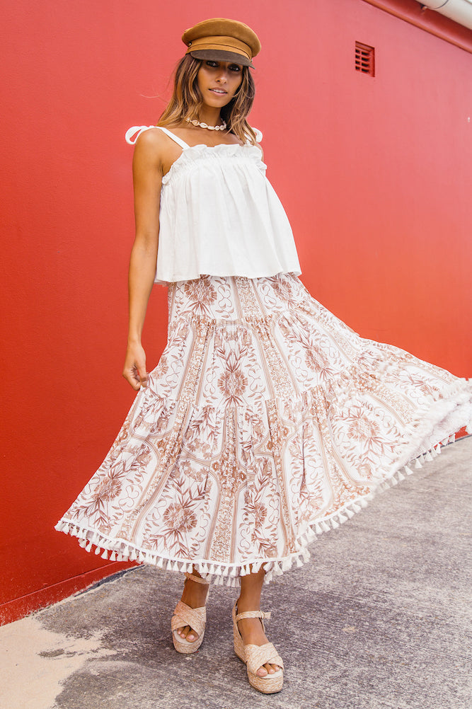 Vista Chino Crop Top White-Seaa Fashion