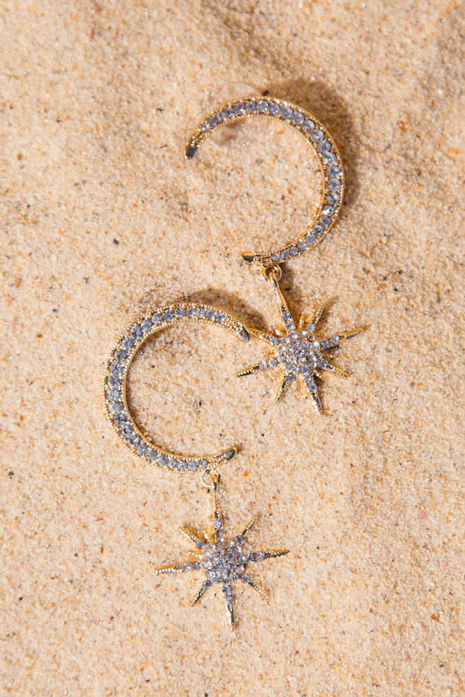 Stars In Our Eyes Earrings Gold-Seaa Fashion