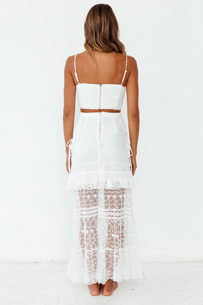 Young Like The Stars Crop Top White-Seaa Fashion