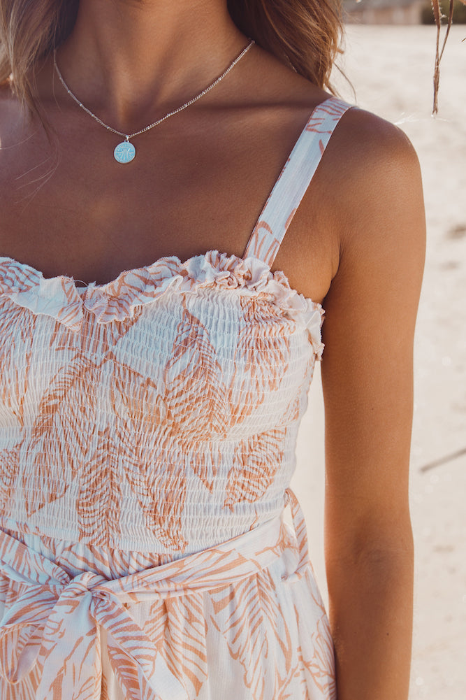 Terra Nova Midi Dress Nude-Seaa Fashion