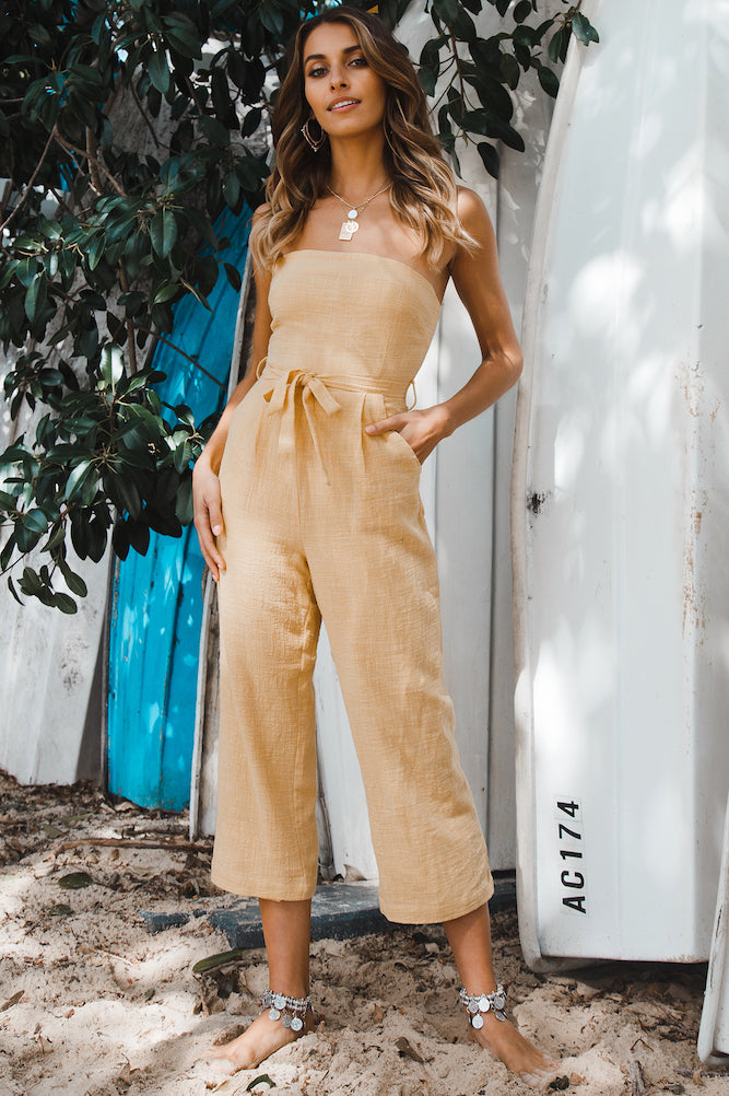 Santa Rosa Jumpsuit Yellow-Seaa Fashion