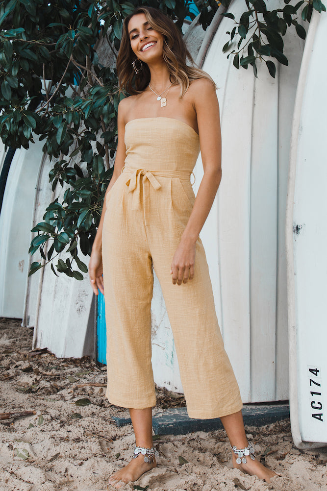 Santa Rosa Jumpsuit Yellow-Seaa Fashion