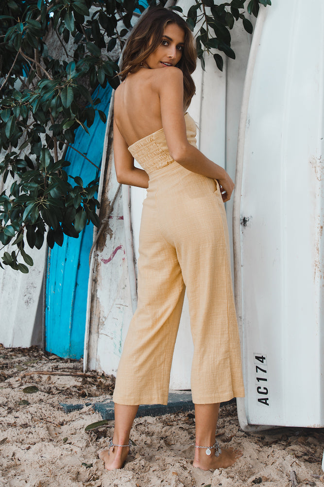 Santa Rosa Jumpsuit Yellow-Seaa Fashion