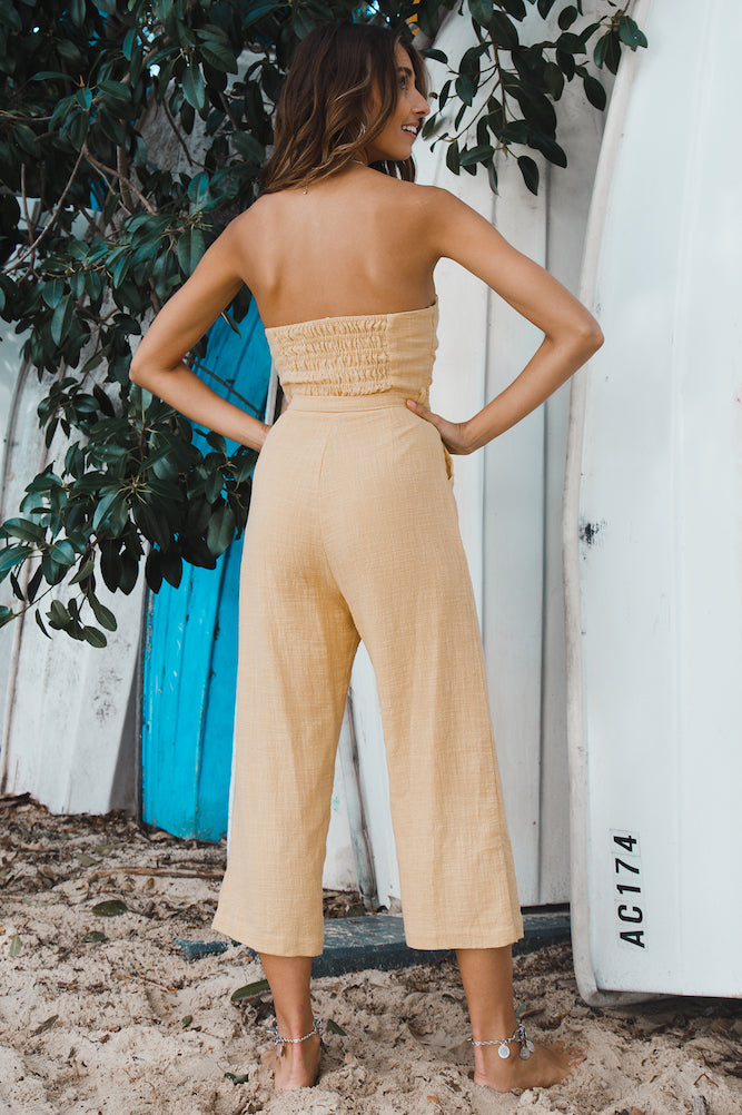 Santa Rosa Jumpsuit Yellow-Seaa Fashion