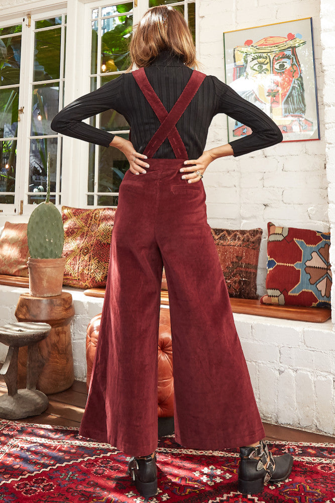 Elodie Jumpsuit Wine-Seaa Fashion