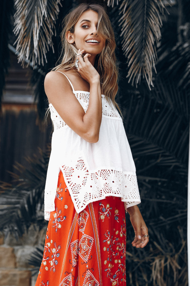 Wish You Were Here Top White-Seaa Fashion