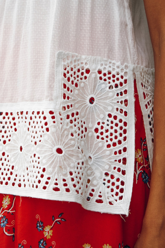 Wish You Were Here Top White-Seaa Fashion