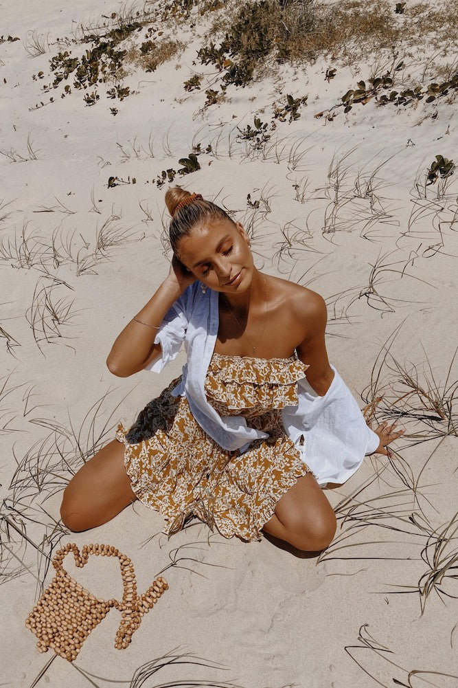 Run Away Dress Mustard-Seaa Fashion