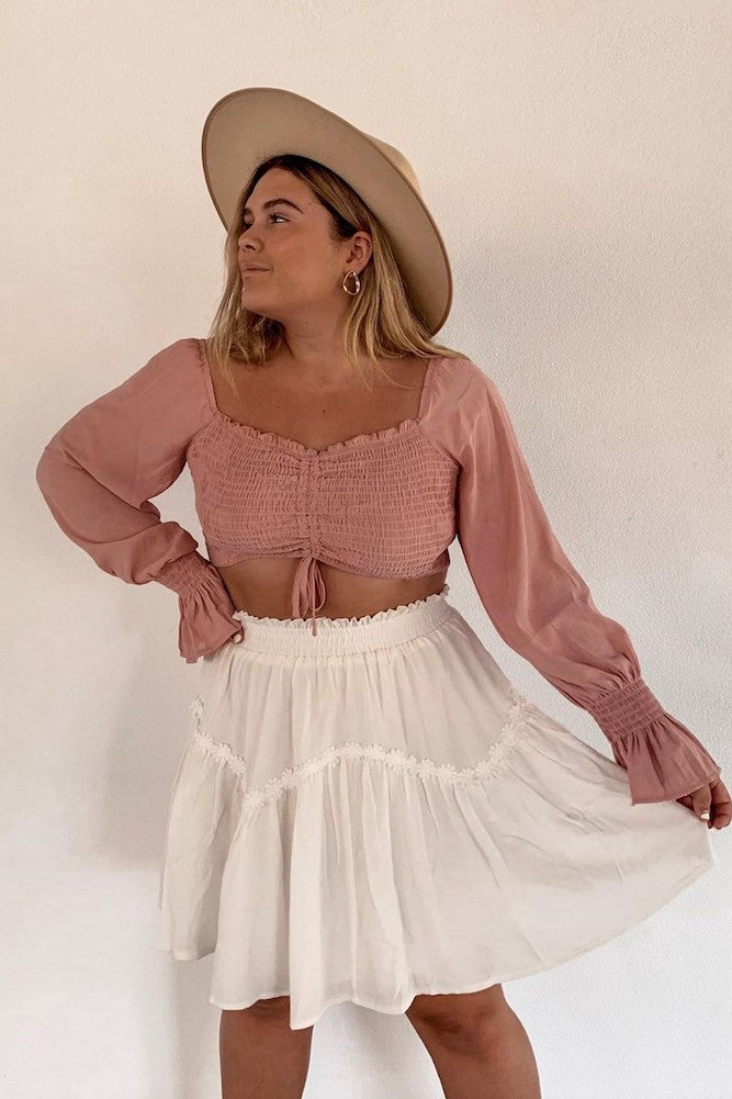 East Coast Mini Skirt White-Seaa Fashion