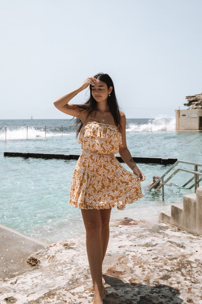 Run Away Dress Mustard-Seaa Fashion