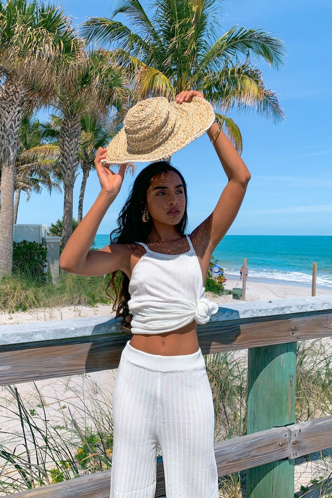 Orlando Ribbed Knit Set White-Seaa Fashion