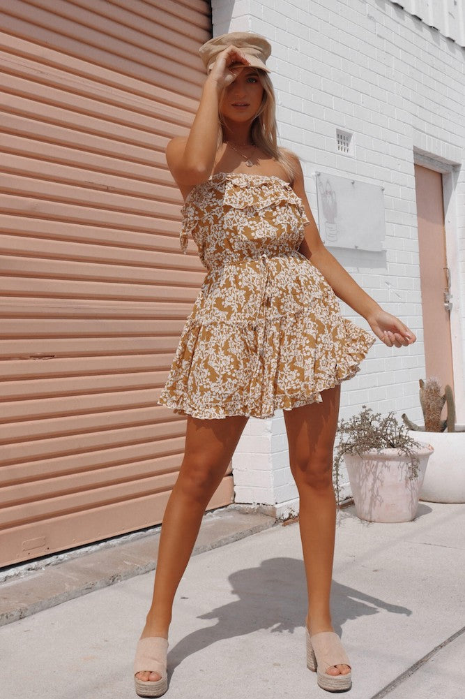 Run Away Dress Mustard-Seaa Fashion