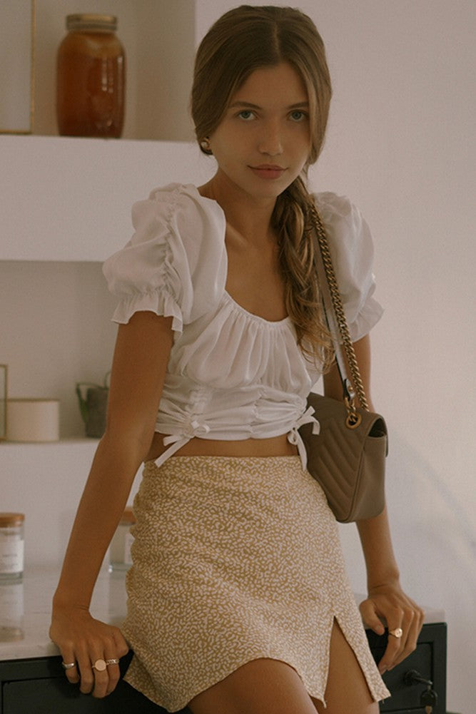 Violet Crop Top White-Seaa Fashion