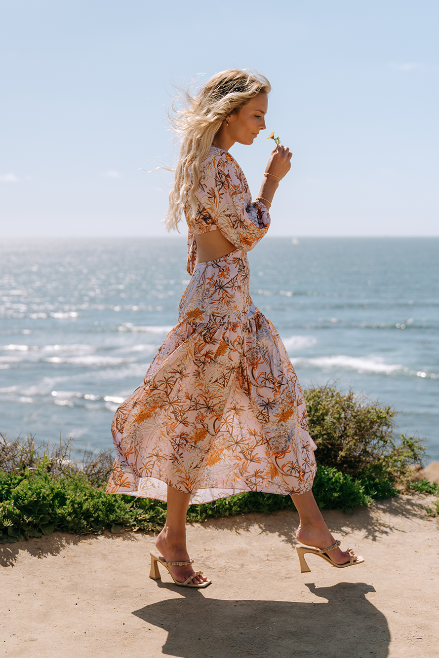 Come And Go Maxi Dress Pink-Seaa Fashion