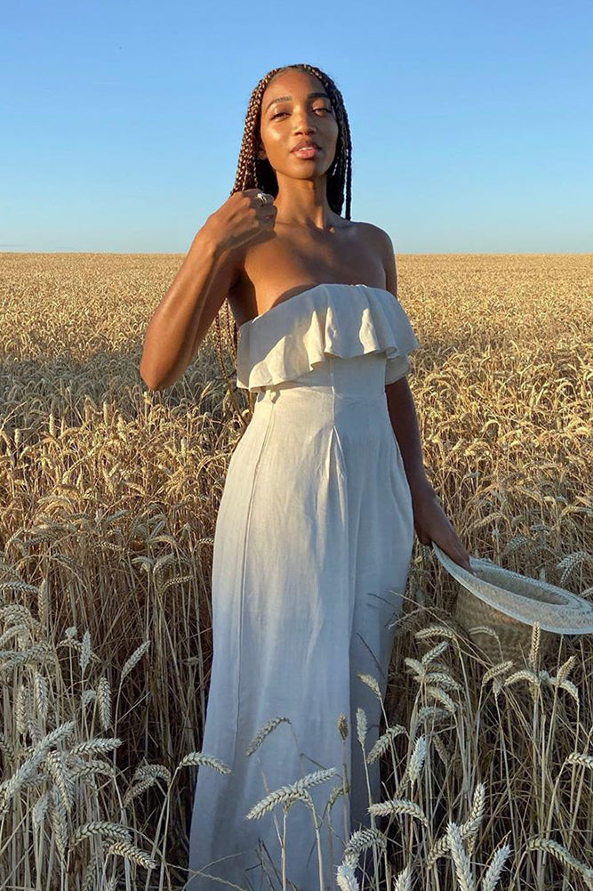 Night Habit Jumpsuit Natural-Seaa Fashion