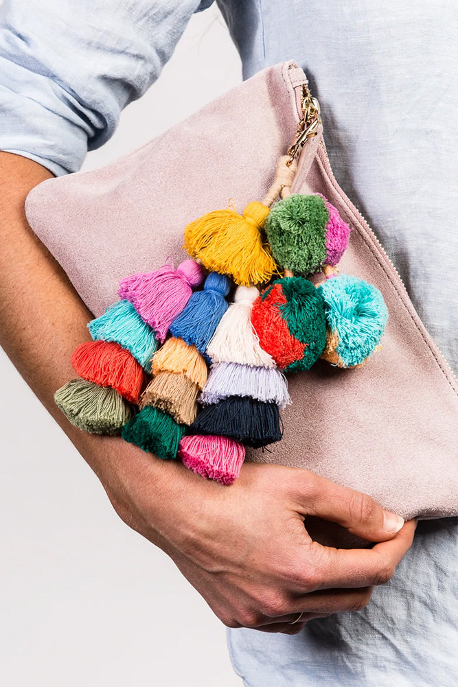 THE WOLF GANG Bedouin Clutch Blush-Seaa Fashion